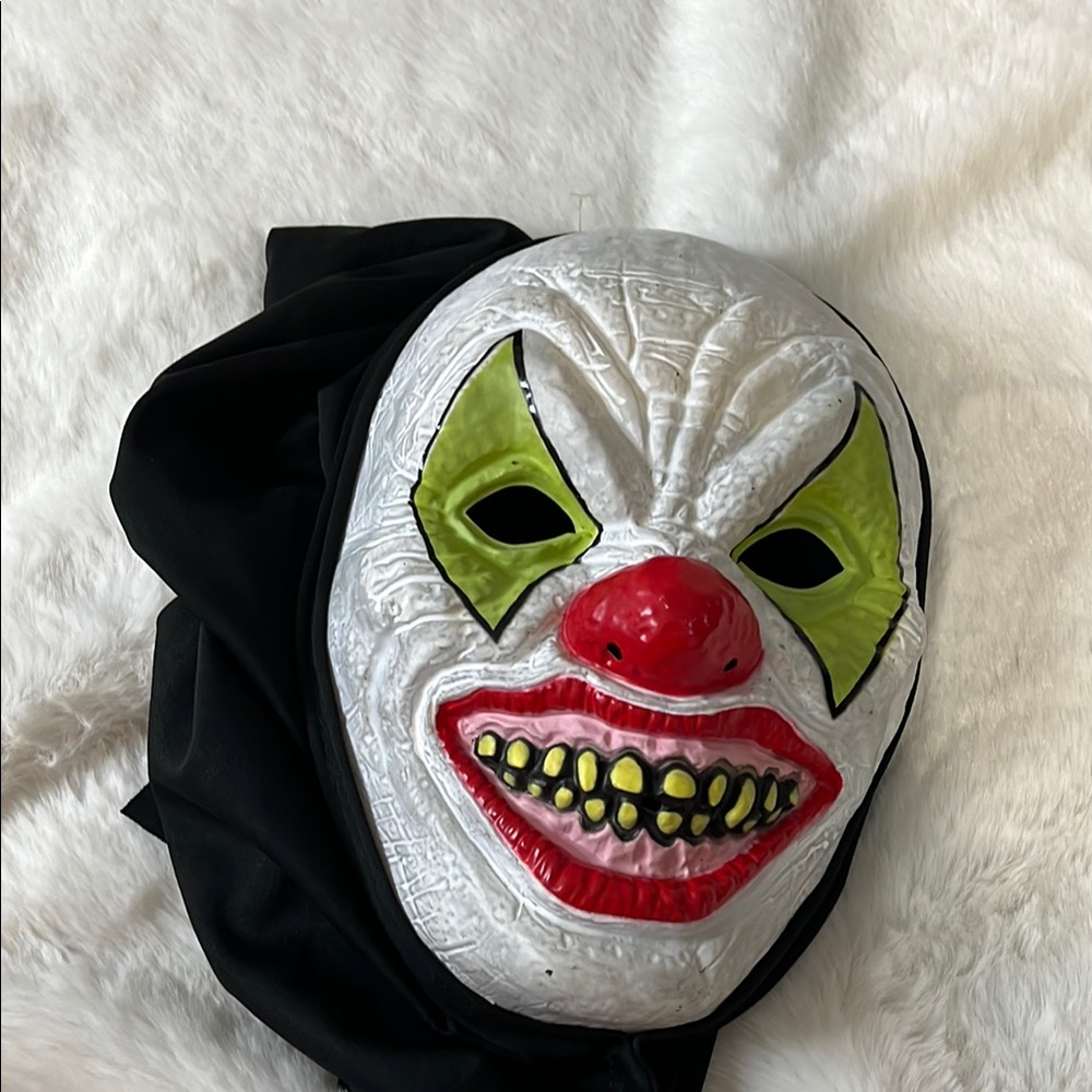 Creepy Clown Mask with Hood